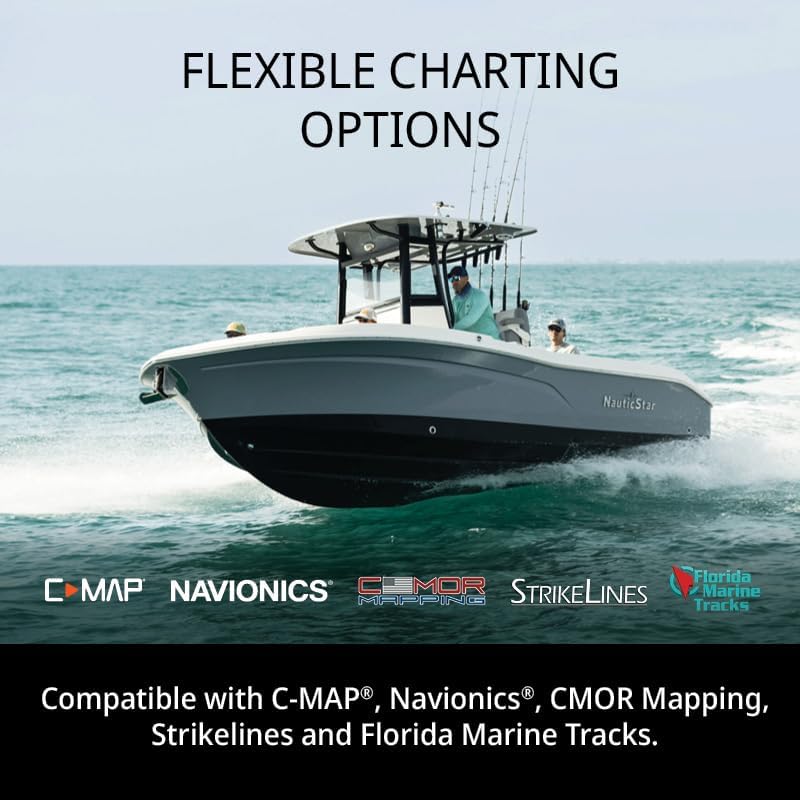 Simrad GO Chartplotter and Fish Finder, with Transducer and Radar Options, Preloaded C-MAP Discover Chart Card - Image 3