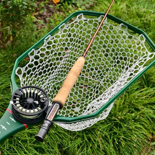 Aventik Fly Floating Fishing Net Carbon Fiber Landing Trout Net Light Weight Clear Rubber Ghost Net Catch & Release - Image 7