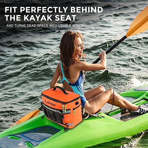 Kayak Cooler Behind Seat - Waterproof Cooler Bag Compatible with Lawn-Chair Seat Kayak，Kayak Accessories Camping Cooler, Portable Ice Chest for Fishing, Beach, Travel,Picnic, Cooler Leak-Proof - Image 4