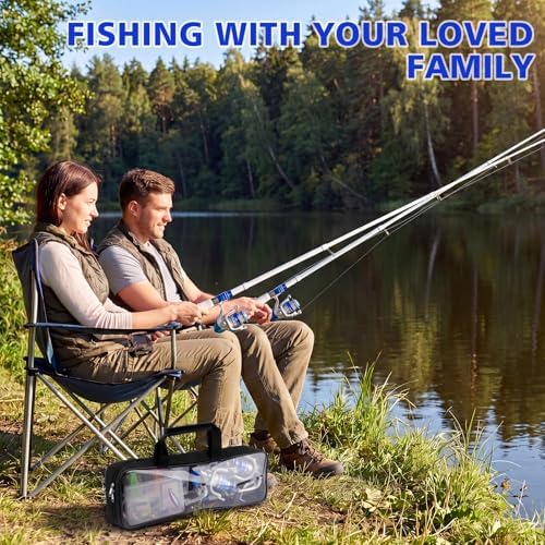Fishing Rod and Reel Combo,2 Pcs 2.1M Collapsible Fishing Rod Kit - Image 6