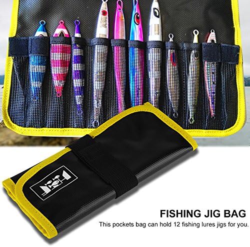 VGEBY Fishing Lures Bag, Portable Vertical Storage Organizer Jig Bag for Anglers on Boat Shore Freshwater Fishing Trips - Image 7