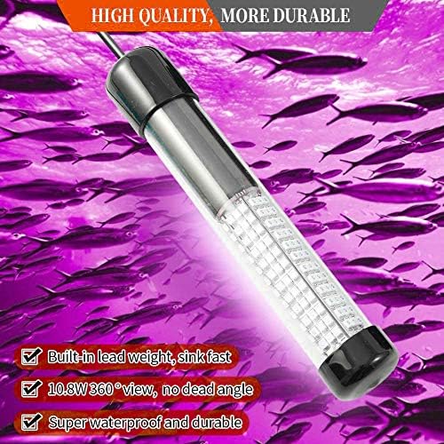 SAMDO IP68 12V LED Underwater Fishing Light 1080 Lumens Fish Attracting Light, Night Fishing Light 10.8W - Image 6