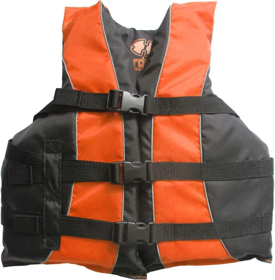 Hardcore Life Jacket Paddle Vest; Coast Guard Approved Type III PFD Life Vest Flotation Device; Jet ski, Wakeboard, Kayak; Ideal Extra Life Jacket for Your Pontoon Boat by Hardcore+Water+Sports