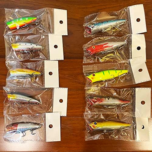 Popper Fishing Lures Topwater Hard Baits Swimbait with Treble Hook - Image 7