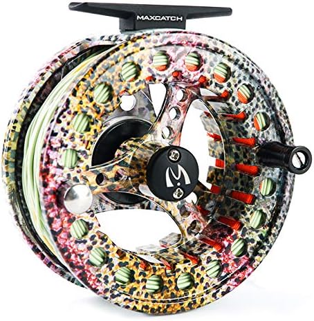 M MAXIMUMCATCH Maxcatch ECO Large Arbor Fly Fishing Reel (3/4wt 5/6wt 7/8wt) and Pre-Loaded Fly Reel with Line Combo by Maxcatch