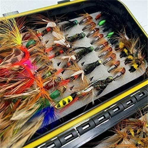 Fly Fishing Flies Kit 40/137pcs Dry/Wet Flies Assortment Nyphms Popper Streamer for Trout Bass Steelhead Fish+ Fly Box - Image 5