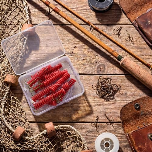 Soulchen Dip Bait Worms for Catfish Soft Swimming Lures for Catfish with Trident Hook Plastic Swim Baits Freshwater/Saltwater Plastic Swimming Lures - Image 4