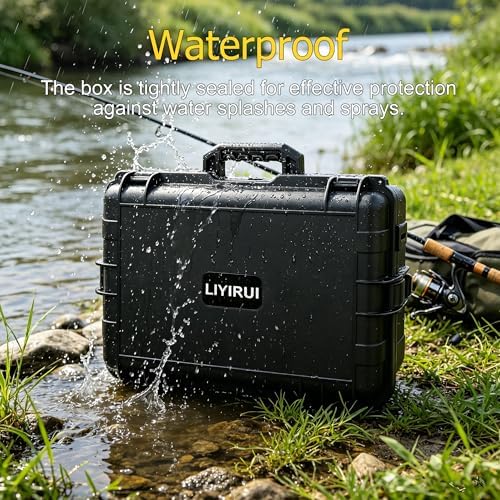 Fishing Reels Storage Case,Tackle Accessories Storage Handcase,Black,Large - Image 5