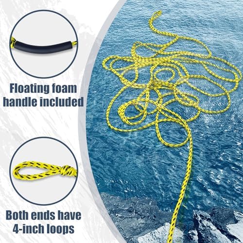 Boat Tow Rope 60ft 1-6 Riders, Floating Ropes for Towable Tubes - Image 3