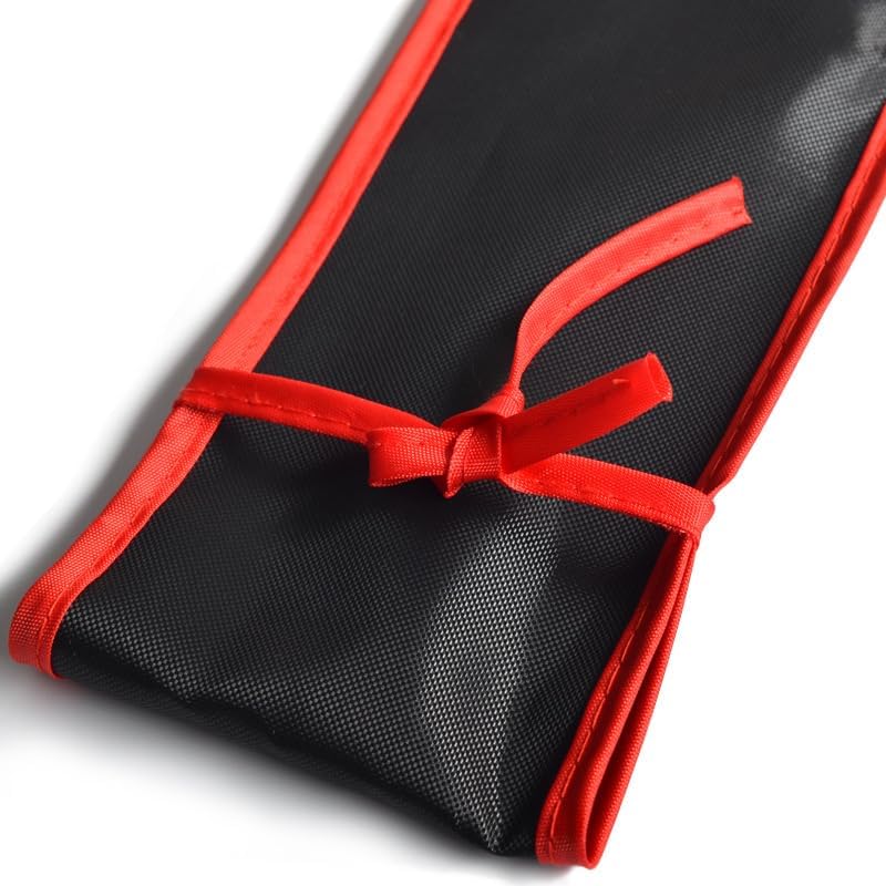 2 Pack Fishing Rod Bag 47'' 55 Inch Portable Folding Fishing Rod Case Compact Fishing Pole Sleeves Socks Protective Cover for 6’6” Spinning Fishing Rods 7’6” Lightning Rod Casting Rod - Image 7