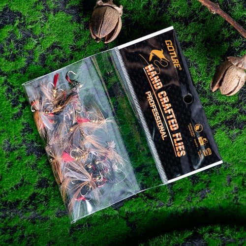Goture 30pcs Fly Fishing Flies Kit Dry Wet Nymphs Assortment for Trout Bass - Image 5