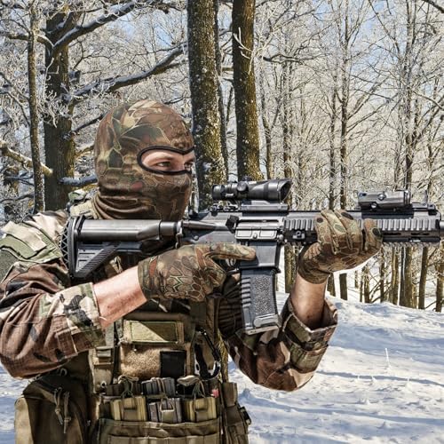 Geyoga 2 Pcs Men's Hunting Winter Gloves Camo Face Mask for Cold Weather - Image 2