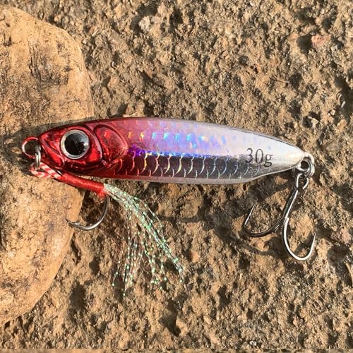 Tripquips Saltwater Jigs Fishing Lures with Ultra-Sharp Hooks, Saltwater Spoon Lure for Tuna Salmon Grouper, Sea Fishing Jigging Lure, Trolling Spoon for Bass Fishing - Image 4