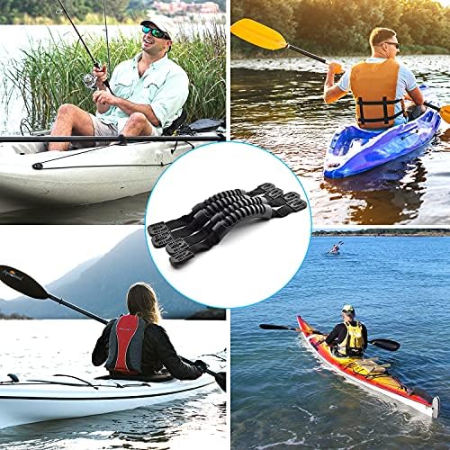 Kayak Carry Handle Rigging Kit -Kayak Canoe Carry Handles, 15 FT 6mm Elastic Bungee Cord Replacement Parts for Kayaks Canoes Boat Suitcase - Image 6