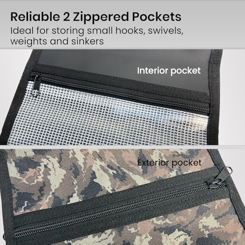 Pristis Fishing Soft Lure Storage Binder Bag, Bait Wallet Case Jungle Camo - Image 5
