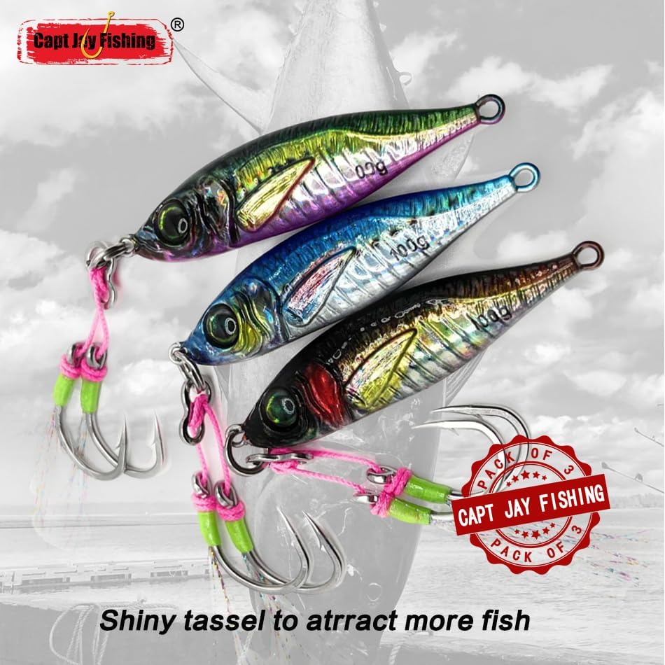 Saltwater 3D Jigs Speed Jigging Slow Jigging,Vertical Jigging Artificial Lures Jigging Lure Fishing jigs - Image 3