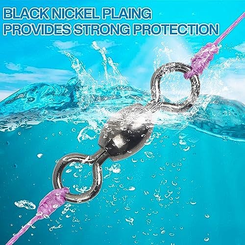 Shaddock Fishing 300pcs Barrel Swivels Fishing Tackles Saltwater Freshwater - Image 5