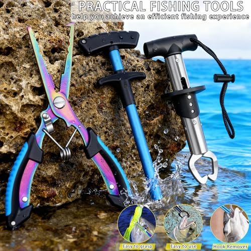 Fishing Backpack with Tackle Boxes and Rod Holder, Fish Lure Kit and Tool - Image 4