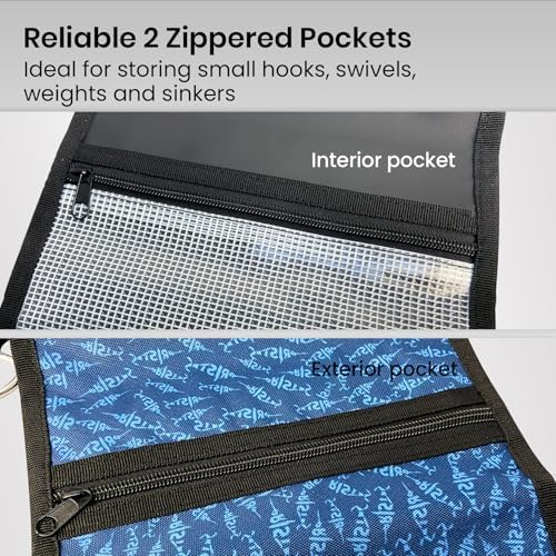 Pristis Fishing Soft Lure Storage Binder Bag, Bait Wallet Case Sea Blue - Image 5