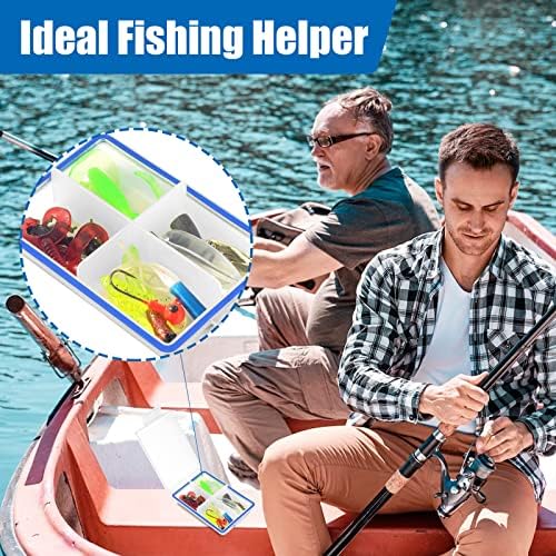 DLUGOPIS 4 Pcs Mini Waterproof Tackle Organizer - Small Fly Fishing Box with Dividers for Hooks, Flies, Beads & Lures (Pack of 2) - Image 6