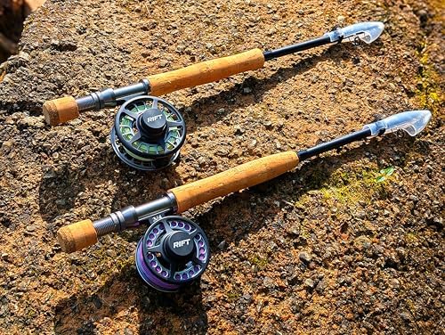 RIFT Apache II Fly Fishing Rod – Carbon Fiber Telescopic Fishing Rod – One-Piece Travel Fishing Rod – Fast Action Fly Rod with Aluminum Reel Seat, Stainless Guides, and Folding Hook Keeper - Image 6