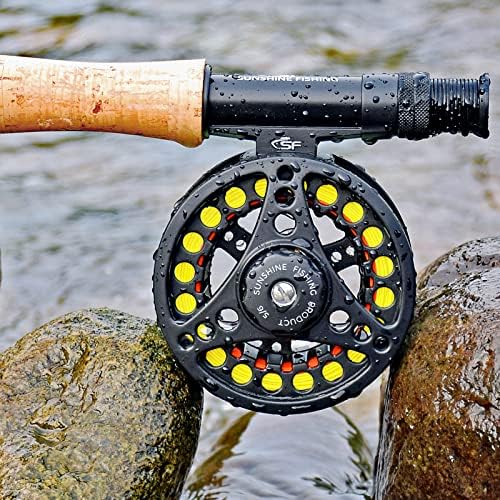 SF SF-001 Large Arbor Fly Fishing Reel with Aluminum Alloy Body 3/4wt 5/6wt 7/8wt Die Cast Pre-Loaded Fly Reel with Line Combo for Trout Bass Carp Pike Panfish - Image 6