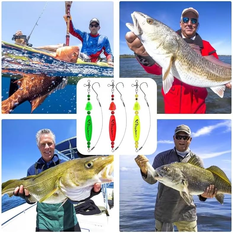 YOTO Santee Cooper Rig, Catfish Rig for Bank Fishing, Catfishing Tackle Rattler Floats, Chunky Rigs Catfish Equipment - Image 7