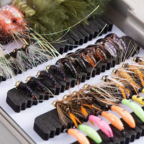 BASSDASH Fly Fishing Flies Kit Fly Assortment Trout Bass Fishing with Fly Box with Dry/Wet Flies, Nymphs, Streamers, Popper - Image 6