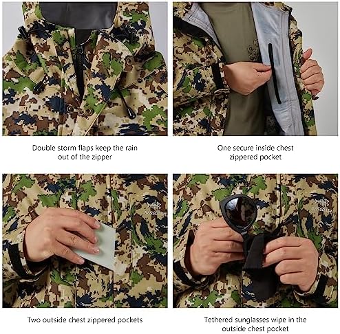 BASSDASH Walker-LW Breathable Waterproof Fishing Hunting Wading Jackets with Silent Outer Fabric for Men Women - Image 4