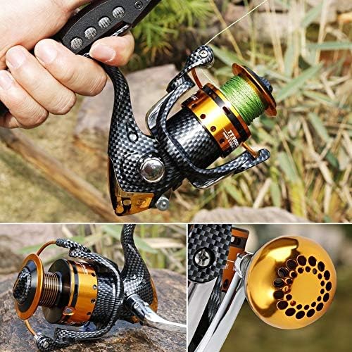 Burning Shark Fishing Reels- 12+1 BB, Light and Smooth Spinning Reels, Powerful Carbon Fiber Drag, Saltwater and Freshwater Fishing - Image 6