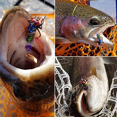 YZD Fly Fishing Flies Realistic Dry Wet Nymph Trout Flies Hand Tie Lures Kits 12/26/48 Pcs… - Image 7