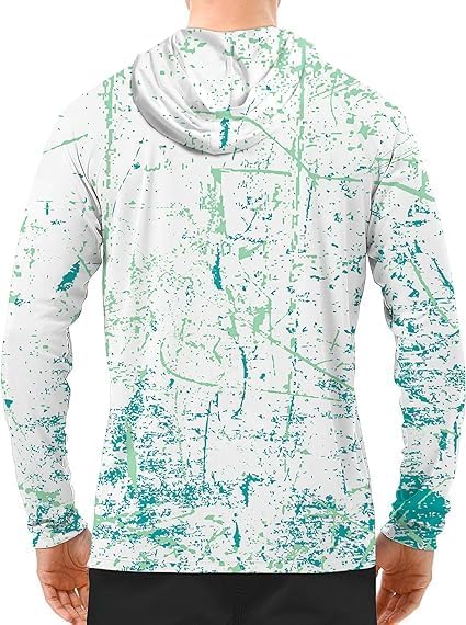Men's UPF 50+ Sun Protection Hoodie, Long Sleeve Fishing Shirt - Image 2