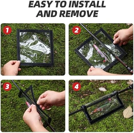 Fishing Lure Wraps 5/10 Pack – Clear PVC Hook Covers & Lure Covers for Fishing Rods – Durable Protects Hooks & Gear for Fresh & Saltwater Fishing Gear - Image 4