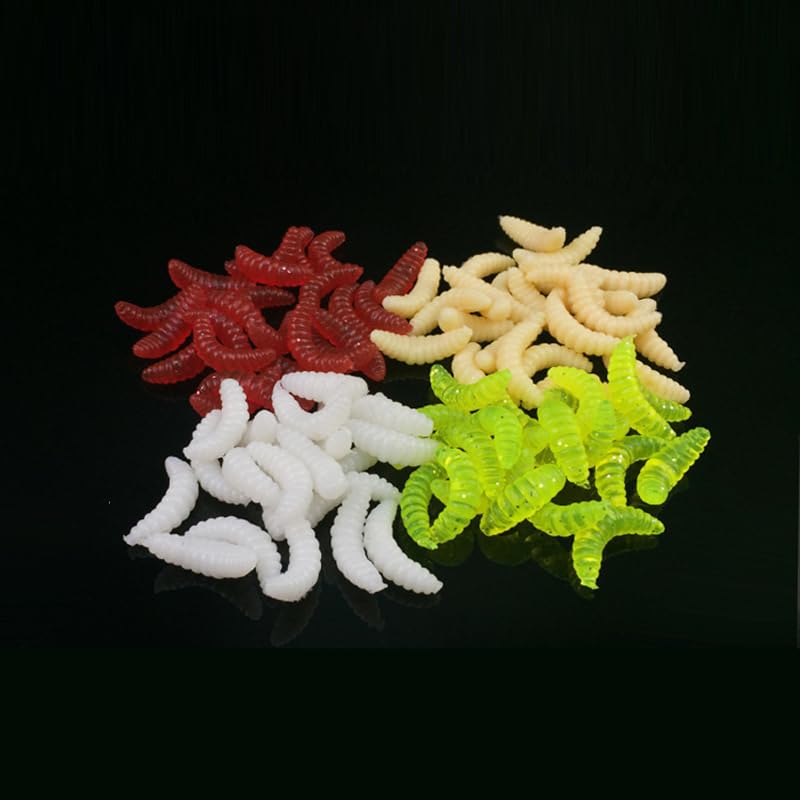 100pcs Fresh Water Fishing Bait, Soft Plastic Worms, Bass Fishing Worms, Soft Bait Shad Fishing Lures, Worm Baits - Image 2